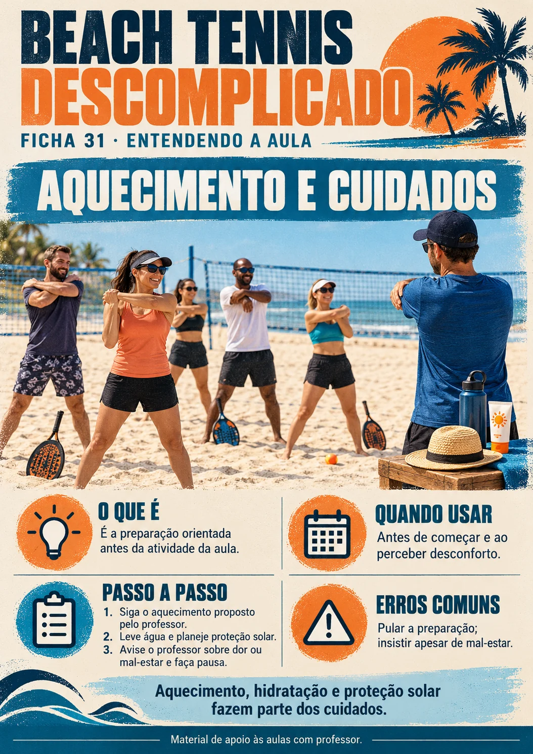 Aquecimento e cuidados